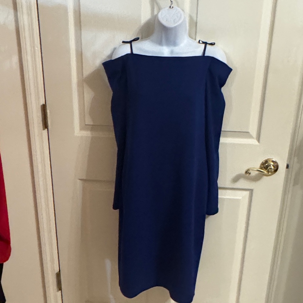 Eliza J off the shoulder  Royal blue  Dress